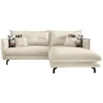 Möbelix Ecksofa Mit Armteilverstellung Lava, Beige, S: 255x180 Cm