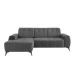 Möbelix Ecksofa mit USB Anschluss Sano, Anthrazit, S: 180x258 cm