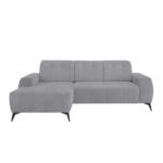 Möbelix Ecksofa mit USB Anschluss Sano, Hellgrau, S: 180x258 cm