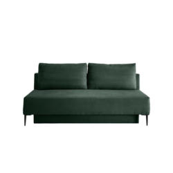 Schlafsofa Petri Dunkelgrün Cord, Rücken Echt B: 198 cm