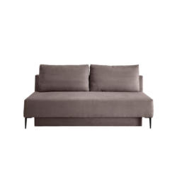 Schlafsofa Petri Graubraun Cord, Rücken Echt B: 198 cm