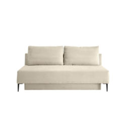 Schlafsofa Petri Beige Cord, Rücken Echt B: 198 cm