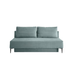 Schlafsofa Petri Hellblau Cord, Rücken Echt B: 198 Cm