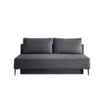 Möbelix Schlafsofa Petri Grau Cord, Rücken Echt B: 198 cm