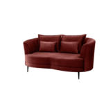 Möbelix 2-sitzer-sofa Koralle Velours, Rücken Echt B: 179 Cm