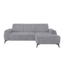 Ecksofa mit USB Anschluss Sano, Hellgrau, S: 258x180 cm