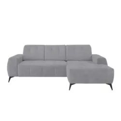 Ecksofa Mit Usb Anschluss Sano, Hellgrau, S: 258x180 Cm