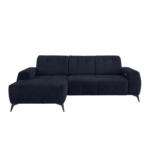 Möbelix Ecksofa mit USB Anschluss Sano, Dunkelblau, S:180x258 cm