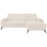 Möbelix Ecksofa mit USB Anschluss Sano, Creme, S: 258x180 cm