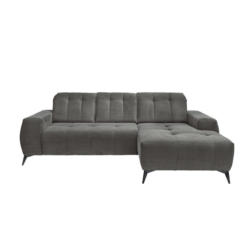 Ecksofa Mit Usb Anschluss Sano, Grau, S: 258x180 Cm