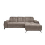 Möbelix Ecksofa Mit Usb Anschluss Sano, Graubraun, S: 258x180 Cm