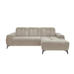 Ecksofa Mit Usb Anschluss Sano, Beige, S: 258x180 Cm
