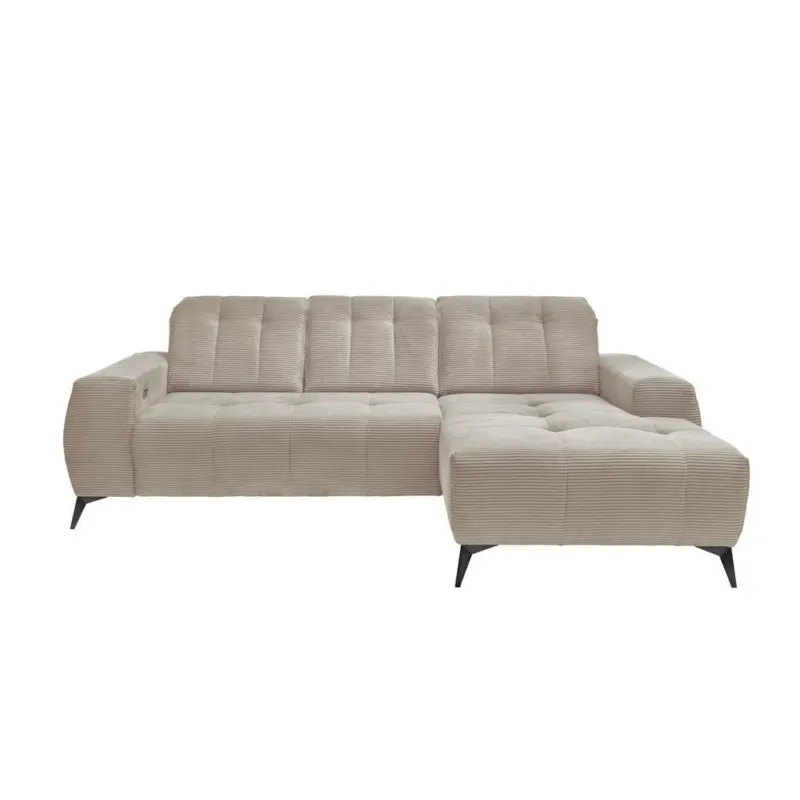 Ecksofa Mit Usb Anschluss Sano, Beige, S: 258x180 Cm