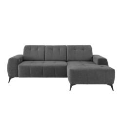 Ecksofa Mit Usb Anschluss Sano, Anthrazit, S: 258x180 Cm