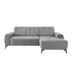 Ecksofa Mit Usb Anschluss Sano,silberfarben,s:258x180 Cm