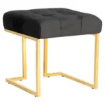 Möbelix Hocker Rarity Schwarz, B: 48 cm
