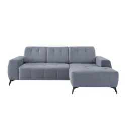 Ecksofa Mit Usb Anschluss Sano, Hellblau, S: 258x180 Cm