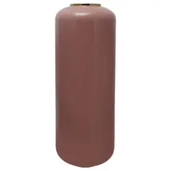 Bodenvase Art Deco Rosa Goldfarben, D: 30 cm