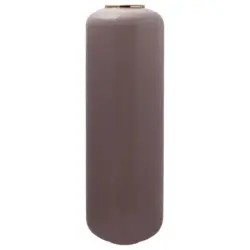 Bodenvase Art Deco Goldfarben Altrosa, D: 30 cm