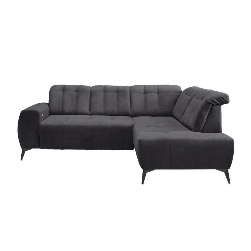 Ecksofa Mit Usb Anschluss Sano, Anthrazit, S: 261x200 Cm