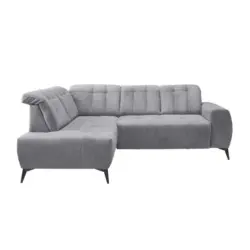 Ecksofa Mit Usb Anschluss Sano, Hellgrau, S: 200x261 Cm