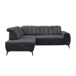 Ecksofa Mit Usb Anschluss Sano, Anthrazit, S: 200x261 Cm