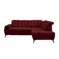 Ecksofa Mit Usb Anschluss Sano, Bordeaux, S: 261x200 Cm