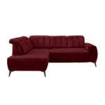Möbelix Ecksofa mit USB Anschluss Sano, Bordeaux, S: 200x261 cm