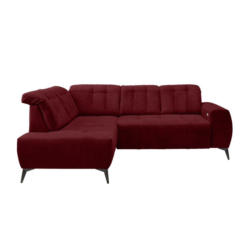 Ecksofa mit USB Anschluss Sano, Bordeaux, S: 200x261 cm