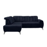 Möbelix Ecksofa mit USB Anschluss Sano, Dunkelblau,s: 200x261 cm