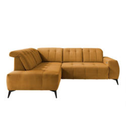 Ecksofa mit USB Anschluss Sano, Goldfarben,s: 200x261 cm