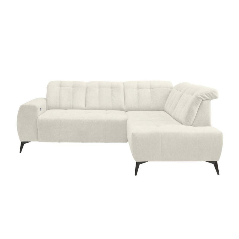 Ecksofa Mit Usb Anschluss Sano, Creme, S: 261x200 Cm