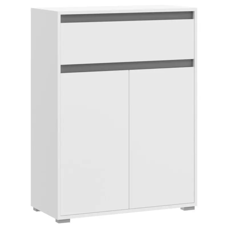 Schuhschrank Torino Weiß/grau B: 76 Cm