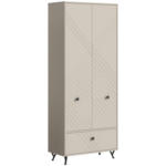 Möbelix Garderobenschrank Notes Sandbeige B: 80 cm