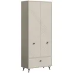Möbelix Garderobenschrank Notes Sandbeige B: 80 Cm