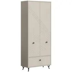 Garderobenschrank Notes Sandbeige B: 80 Cm