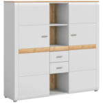 Möbelix Highboard Ashton Aschgrau B: 141 Cm