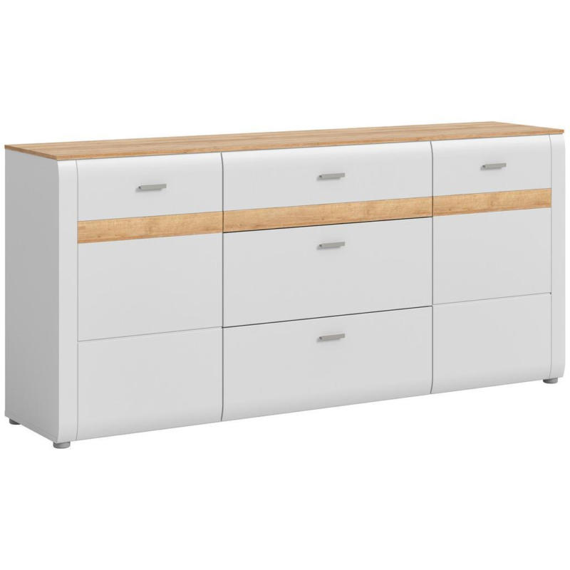 Sideboard Ashton Aschgrau/rivera Eiche B: 185cm