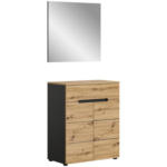 Möbelix Garderobe Canu Eiche Artisan B: 80 Cm