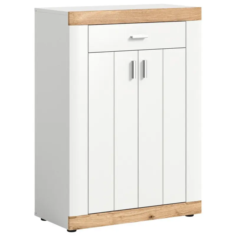 Schuhschrank Laredo Weiß/nox Oak B: 73 Cm