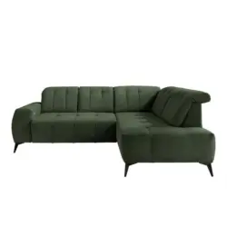 Ecksofa Mit Usb Anschluss Sano, Dunkelgrün,s: 261x200 Cm