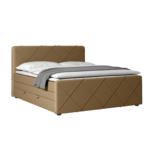 Möbelix Boxspringbett Cordoba Beige inkl.bettkasten, L: 180 cm