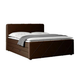 Boxspringbett Cordoba Braun inkl.bettkasten, L: 180 cm