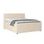 M&ouml;belix Boxspringbett Cordoba Wei&szlig; inkl.bettkasten, L: 180 cm