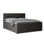 Möbelix Boxspringbett Kyoto Anthrazit Inkl.bettkasten, L: 180 Cm