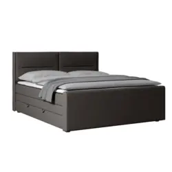 Boxspringbett Kyoto Anthrazit Inkl.bettkasten, L: 180 Cm