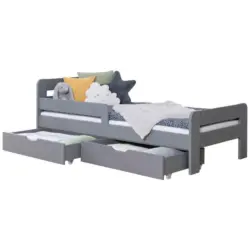 Bett Bennet Hellgrau Inkl. Zubehör, 120x200 Cm