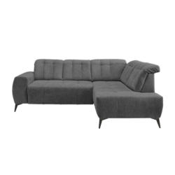 Ecksofa Mit Usb Anschluss Sano, Anthrazit, S: 261x200 Cm