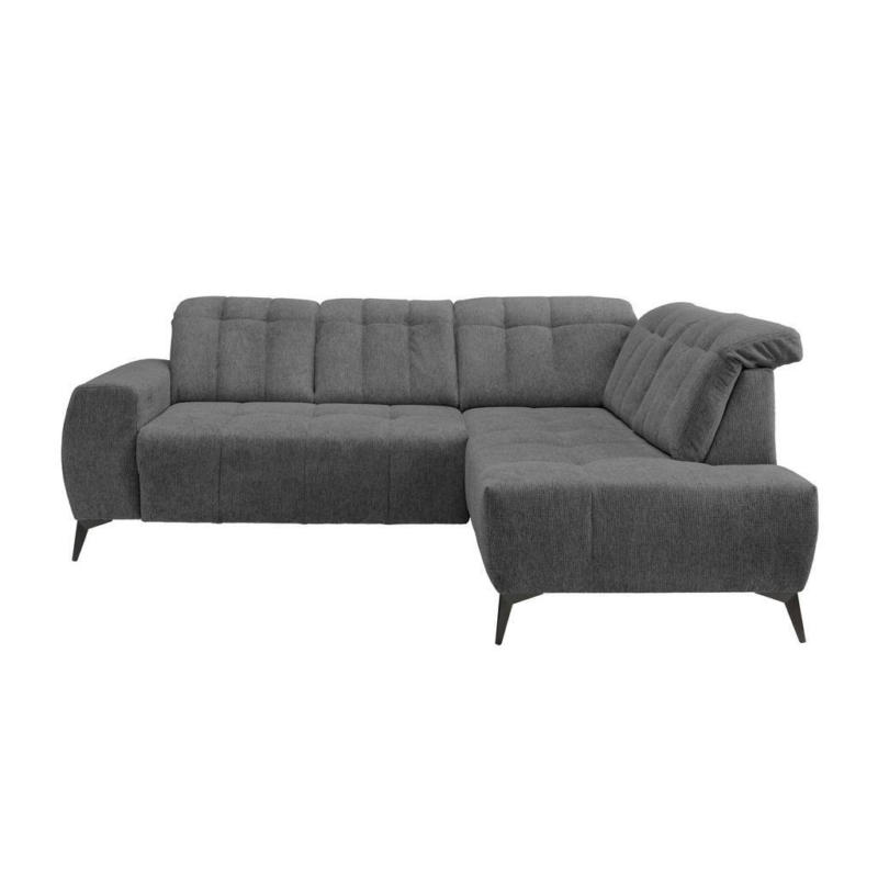 Ecksofa Mit Usb Anschluss Sano, Anthrazit, S: 261x200 Cm