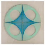 Möbelix Bild Happiness Blau, 45x45 cm